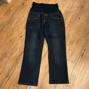 Women's Dark Blue Maternity Jeans